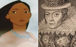 Two Images: Popular vs. Historical Pocahontas