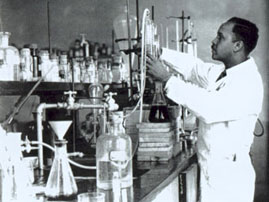 Percy Julian in the Lab